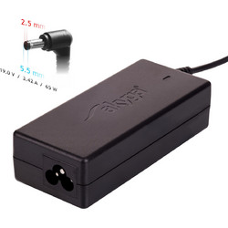 Akyga Φορτιστής Laptop 65W 19V 3.42A για Toshiba με Ενσωματωμένο Καλώδιο Τροφοδοσίας AK-ND-01