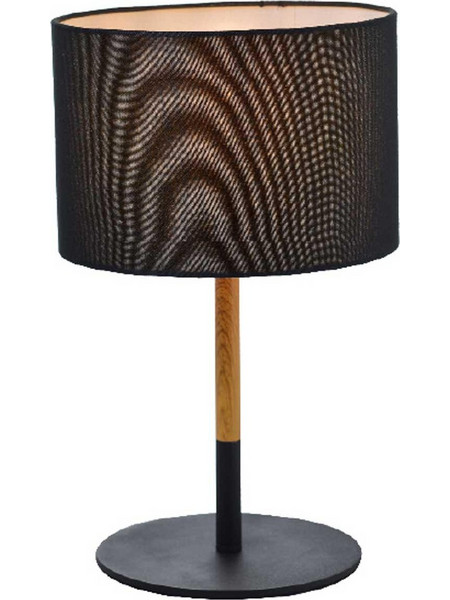Aca OD6508TBK Πορτατίφ Ε27 Μαύρο Φ25xΥ40cm