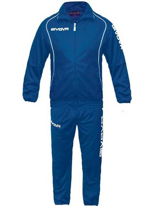 Givova Tuta Cuba Ανδρικό Σετ Φόρμας με Λάστιχο Royal Blue TGIV01-0002