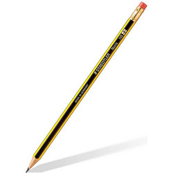 Staedtler - Ριγέ Μαύρο-Κίτρινο Με Γόμα HB 122-HB