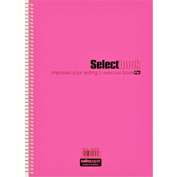 Salko Select Σπιράλ Τετράδιο Ριγέ B5 125 Φύλλων 5 Θεμάτων Ροζ 2583