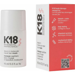 K18 Leave-in Molecular Repair Μάσκα Μαλλιών για Επανόρθωση για Ταλαιπωρημένα Μαλλιά 15ml