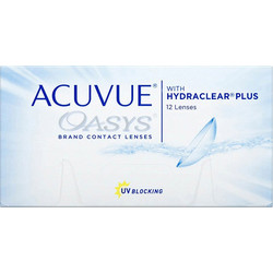 Acuvue Oasys Hydraclear Plus 1 15θήμεροι Φακοί Επαφής Σιλικόνης Υδρογέλης με Φίλτρο UV 12τμχ