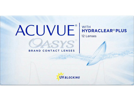 Acuvue Oasys Hydraclear Plus 1 15θήμεροι Φακοί Επαφής Σιλικόνης Υδρογέλης με Φίλτρο UV 12τμχ