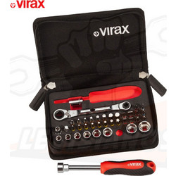 VIRAX 310400 ΚΑΣΕΤΙΝΑ 41 ΤΕΜΑΧΙΩΝ ΚΑΡΥΔΑΚΙΑ ΚΑΙ ΜΥΤΕΣ 1/4''