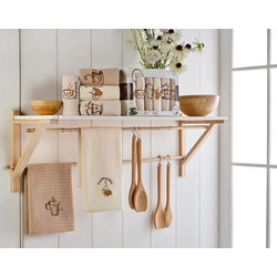 MC DECOR ΠΟΤΗΡΟΠΑΝΟ 40Χ60CM WAFFLE - ΕΚΡΟΥ - MC DECOR MCD.KTP.001