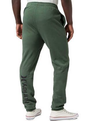 Hurley One & Only Solid Ανδρικό Παντελόνι Φόρμας Fleece με Λάστιχο Πράσινο MFB0001150-H390