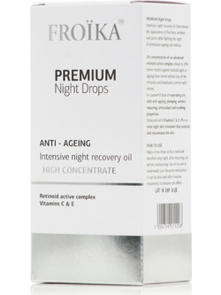 Froika Premium Night Anti Ageing Drops Αντιγηραντικό Serum Προσώπου 30ml