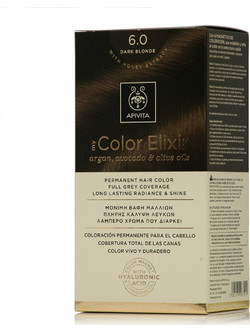 Apivita My Color Elixir 6.0 Ξανθό Σκούρο Μόνιμη Βαφή Μαλλιών Χωρίς Αμμωνία 50ml
