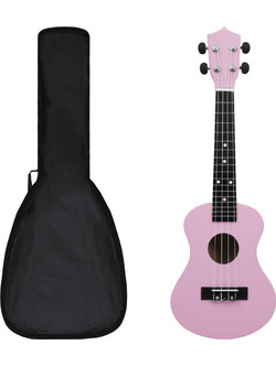 vidaXL 70153 Soprano Pink with Case