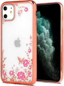 Forcell Ddiamond Back Cover Strass Rose Gold (iPhone 13)