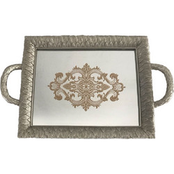 Δίσκος Γάμου Polyresin με καθρέφτη BLY-17828-T - For Home