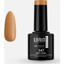 Lorin Gel Lacquer 347 Burnt Sienna Ημιμόνιμο Βερνίκι Νυχιών 8ml