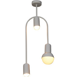 Home Lighting Christopher Κρεμαστό Φωτιστικό Οροφής Δίφωτο G9 Λευκό 77-3783