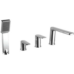 Μπαταρία Μπάνιου Επικαθήμενη Pearl VQ28328C-1355A Chrome Praxis Μέταλλο, Κεραμικό
