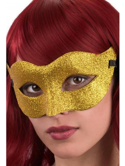 Μάσκα Προσώπου Glitter Χρυσή ΙΤ01385