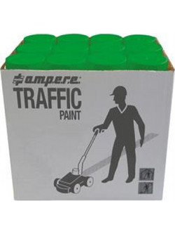 Ampere Traffic Paint Σπρέι Βαφής Πράσινο 12x650ml