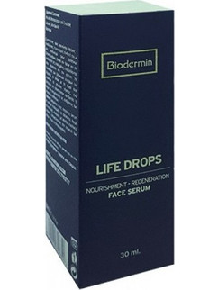 Biodermin Life Drops Nourishment & Regeneration Ενυδατικό Serum Προσώπου για Ανάπλαση 30ml