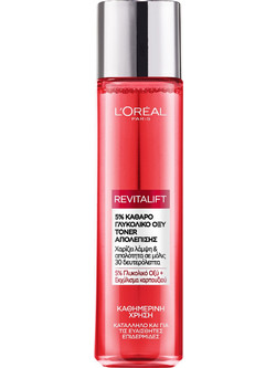 L'Oreal Paris Revitalift Glycolic Acid Toner Λοσιόν Τόνωσης Προσώπου 180ml
