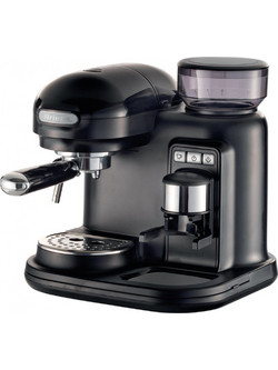 Ariete Moderna 1318/02 Black Μηχανή Espresso 1080W 15bar με Μύλο