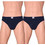 KYBBVS Ανδρικά Σλιπ Βαμβακερά Navy Μπλε 2Pack KB201-19
