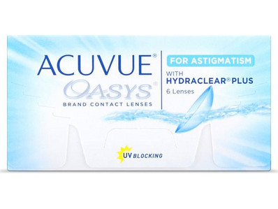 Acuvue Oasys Hydraclear Plus 15θήμεροι Φακοί Επαφής Αστιγματικοί Υδρογέλης με Φίλτρο UV 6τμχ
