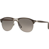 Persol PO8649S 1045/M3 Ανδρικά Γυαλιά Ηλίου Aviator Κοκάλινα Μαύρα με Καφέ Polarized Φακό