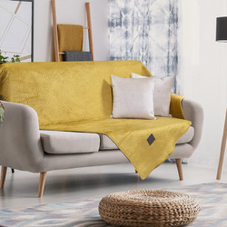 Beauty Home Ριχτάρι Διθέσιου Καναπέ 180x250 Art 8412 Ώχρα