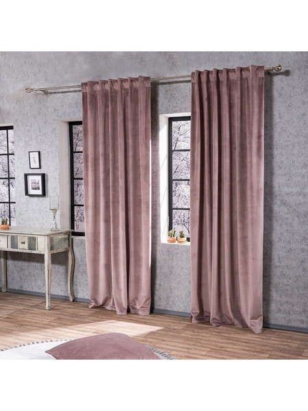 Teoran Κουρτίνα με Τρέσα 140x260 Velvet 12