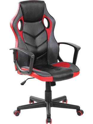 Woodwell BF7700 Καρέκλα Gaming Δερματίνης Μαύρη Κόκκινη ΕΟ599,1