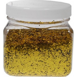 Χρυσόσκονη σε νιφάδες 1χιλ. χρυσή 200gr. (Σετ 1τεμ)