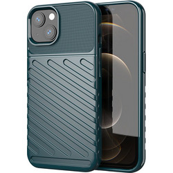 Thunder Case Flexible Tough Rugged Cover TPU Case for iPhone 13 mini green