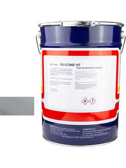 Hydroton Silicone HT Χρώμα Σιλικόνης Υψηλής Θερμοκρασίας Ασημί 20lt