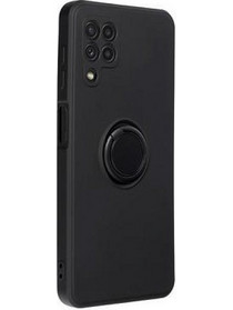 Forcell Ring Holder Back Cover Black (Samsung Galaxy A22)