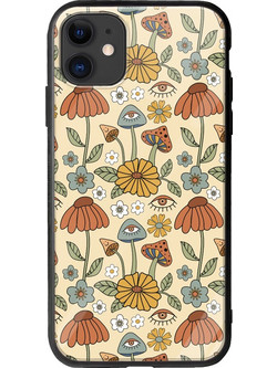Θήκη Hippie Mushrooms iPhone 11 Groove TPU (Tempered Glass και TPU)