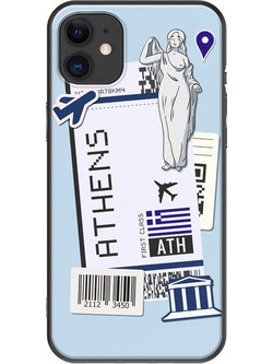 Θήκη Ticket To Athens iPhone 11 Black TPU (Μαύρη Σιλικόνη)