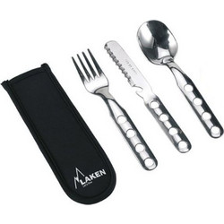 ΣΕΤ ΜΑΧΑΙΡΟΠΙΡΟΥΝΑ LAKEN Stainless Steel Cutlery 3 Pcs. Set Neoprene Cover