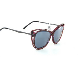 O-Six 486S C390 Γυναικεία Γυαλιά Ηλίου Cat Eye Κοκάλινα Κόκκινα με Μπλε Καθρέπτη Φακό