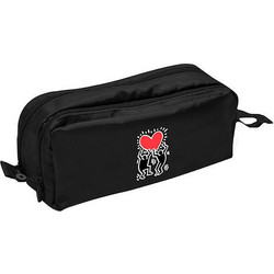 Ordinett Keith Haring 6228012 Νεσεσέρ Αδιάβροχο με Θήκες 24x9x10cm Μαύρο