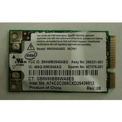 intel WM3945ABG mini-PCIe wireless card