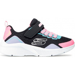 Skechers Microspec Bright Retros Παιδικά Sneakers Μαύρα Πολύχρωμα 302348L-BKMT