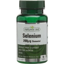 Natures Aid Selenium Elemental 200mg 90 Ταμπλέτες