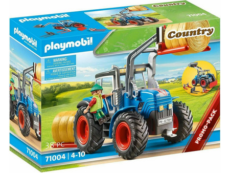 Playmobil Country Μεγάλο Τρακτέρ με Εξαρτήματα για 4-10 Ετών 70131