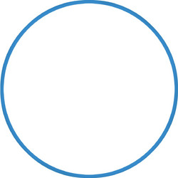 Amila Χούλα-Χουπ HQ 70cm - Φ19mm - 280gr. Μπλε - 98810