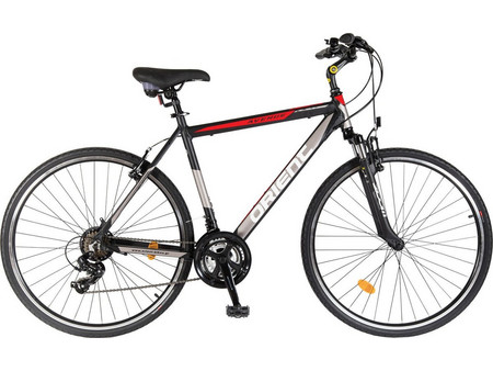 Orient Bikes Avenue Ποδήλατο Trekking 28" με 21 Ταχύτητες Μαύρο Κόκκινο