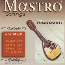 Mastro Silver Σετ 8 Χορδές Μαντολίνου Phosphor Bronze 9" Extra Light Tension 1/4