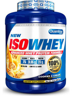 Quamtrax ISO Whey Cookies & Cream Πρωτεΐνη Ορού Γάλακτος Γράμμωσης 2.27kg