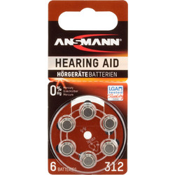 Ansmann Zinc Air 312 6τμχ