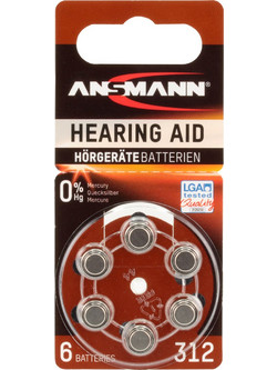 Ansmann Zinc Air 312 6τμχ