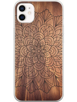 Θήκη The Mandala Wood iPhone 12 mini Flexible TPU (Διάφανη Σιλικόνη)
